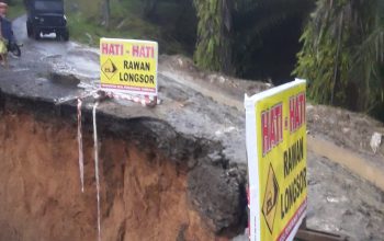 Longsor di Salapian Langkat