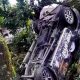 Mobil Berlogo Ormas Masuk Parit di Bahorok, Pengemudi Tak Lagi Berada di Lokasi