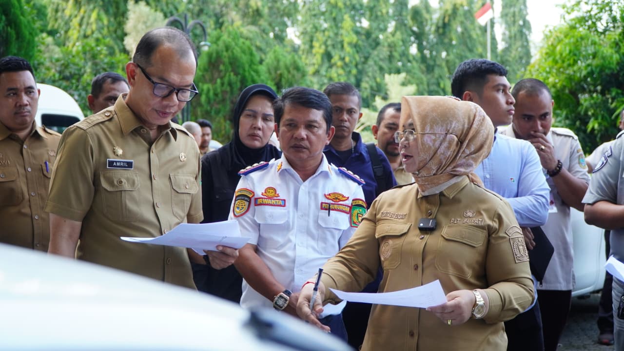 Plt Bupati Langkat Cek Kendaraan Dinas Pemkab Langkat