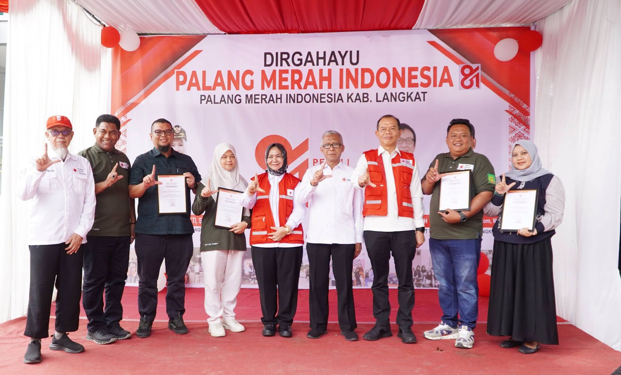 Plt Bupati Langkat Hadiri HUT PMI