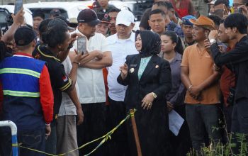 Plt Bupati dan Gubsu Tinjau Jalan Longsor Langkat-Karo