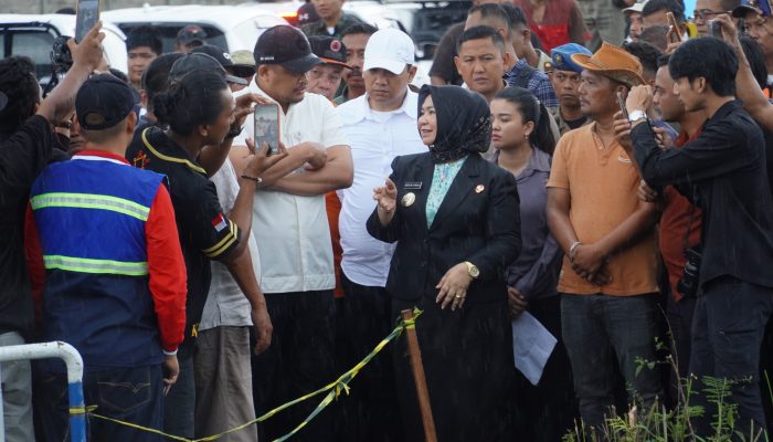 Plt Bupati dan Gubsu Tinjau Jalan Longsor Langkat-Karo, Perbaikan Ditargetkan Oktober