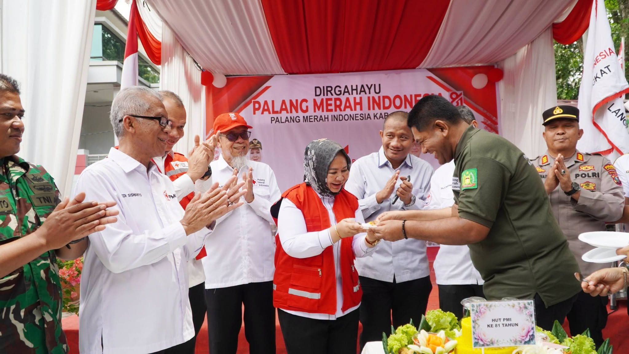 Ribuan Pelajar di Langkat Meriahkan HUT PMI ke-81