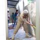 Satpol PP Binjai Bongkar Kios dan Toilet di Halaman Masjid An-Nur
