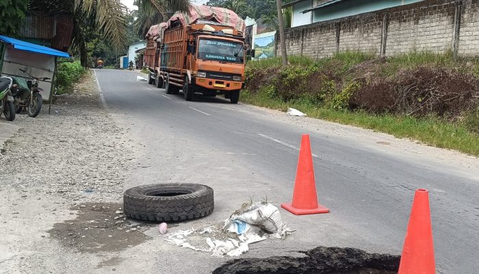Jalan Menuju Ekowisata Tangkahan Kembali Rusak, Gorong-Gorong Ambles dan Banjir