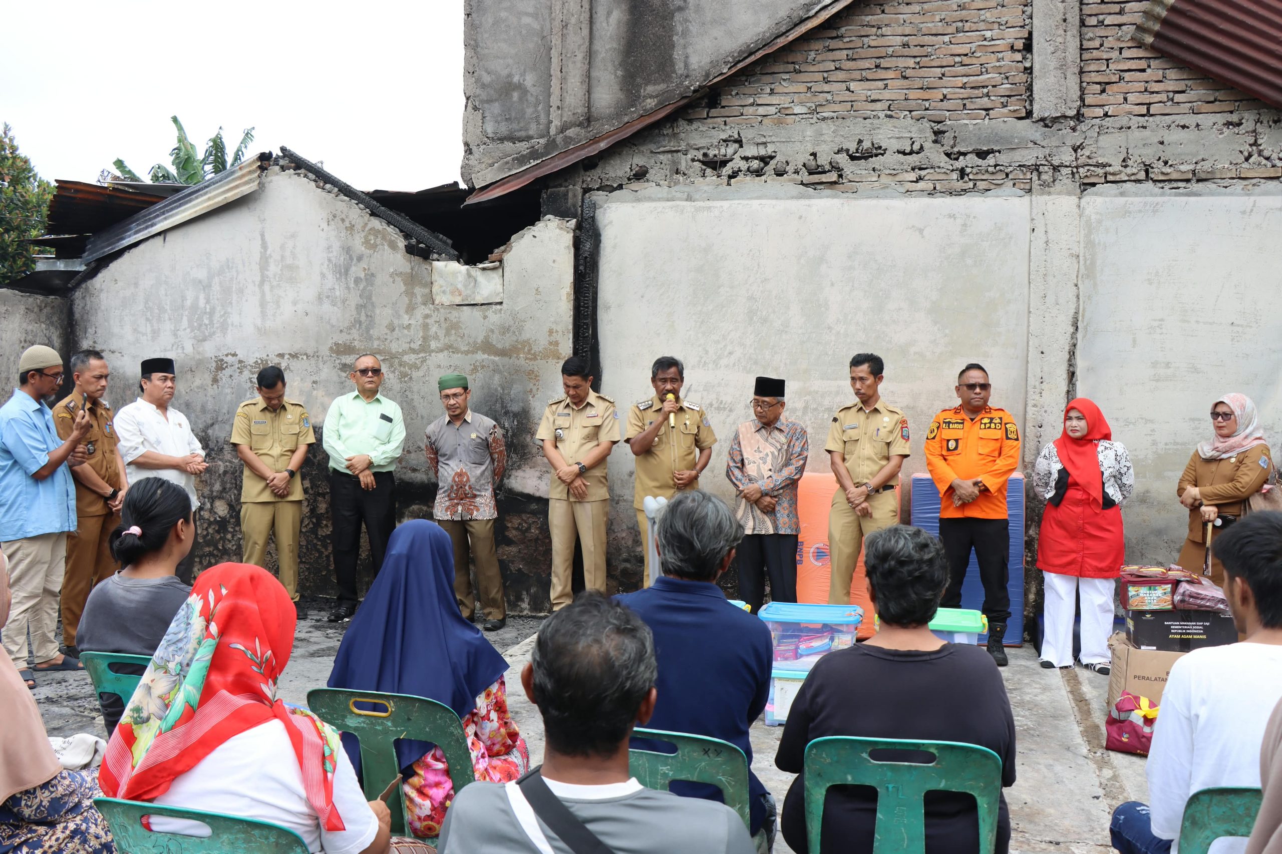 Wali Kota Binjai Tinjau Korban Kebakaran, Tawarkan Rusun untuk Tempat Tinggal Sementara