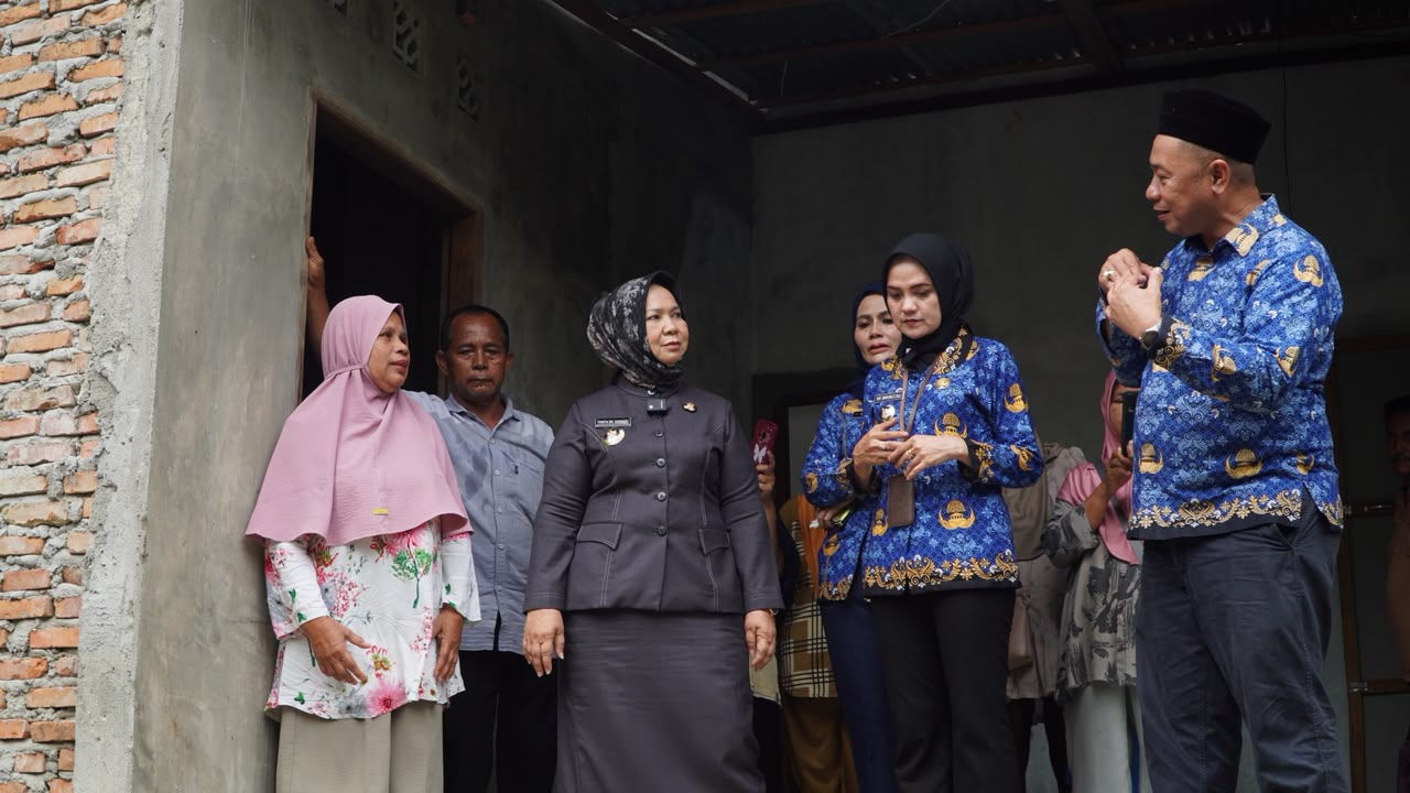 Rumah Korban Bencana di Pangkalan Susu Diperbaiki