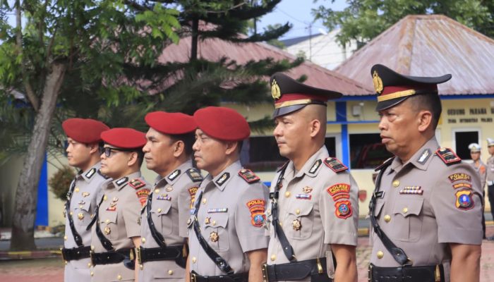 Kapolres Langkat Pimpin Sertijab Kasat Reskrim, Kasat Narkoba, dan Kapolsek Kuala