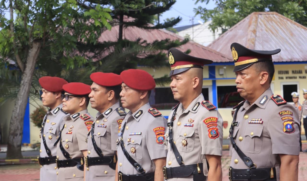 Kapolres Langkat Pimpin Sertijab Kasat Reskrim, Kasat Narkoba, dan Kapolsek Kuala
