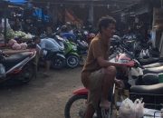 Parkir Motor di Pasar Baru Stabat