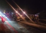 Pengaspalan Jalan Lintas Sumatera di Langkat Dimulai, Arus Lalu Lintas Mulai Tersendat