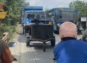 Perbaikan Jalan Rusak Picu Kemacetan di Jalinsum Hinai Langkat