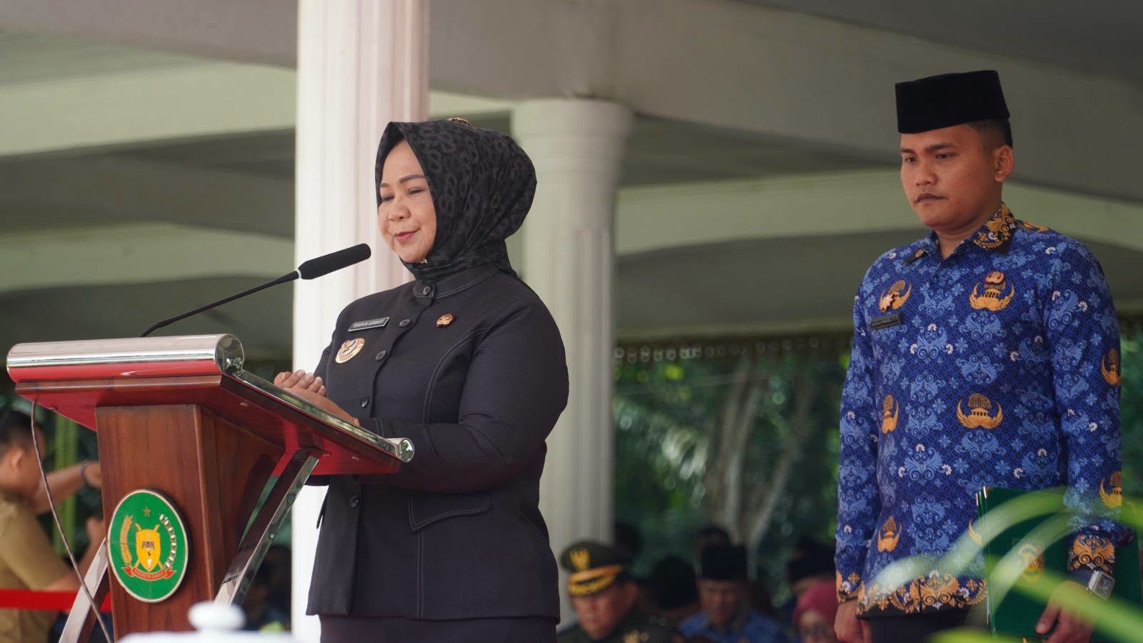 Plt Bupati Langkat Tiorita Upacara Sumpah Pemuda