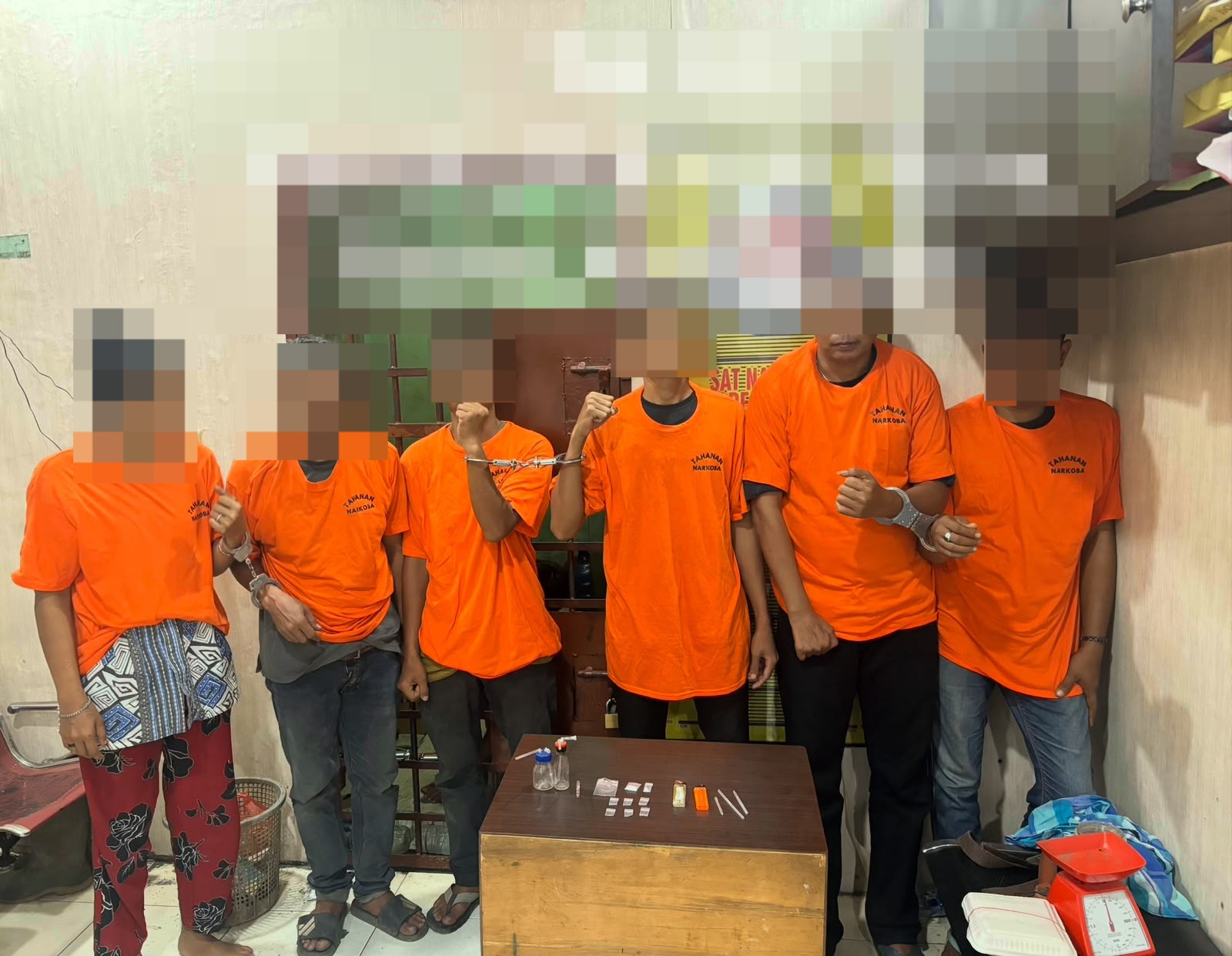 Polisi Klarifikasi Video Viral Penggerebekan Narkoba di Sei Bilah Langkat, Enam Orang Diamankan