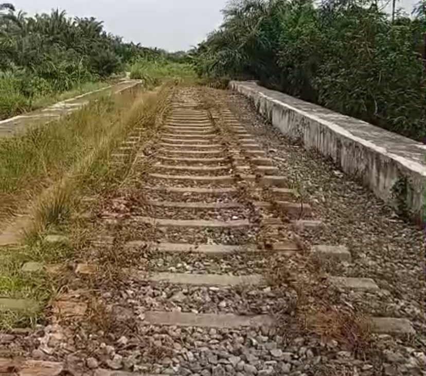 Rel PT KAI di Langkat