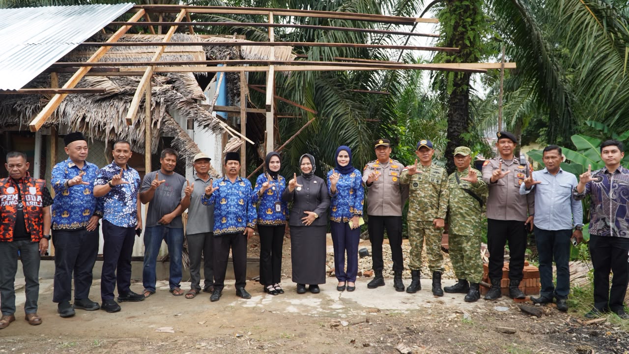 Rumah Korban Banjir di Pangkalan Susu